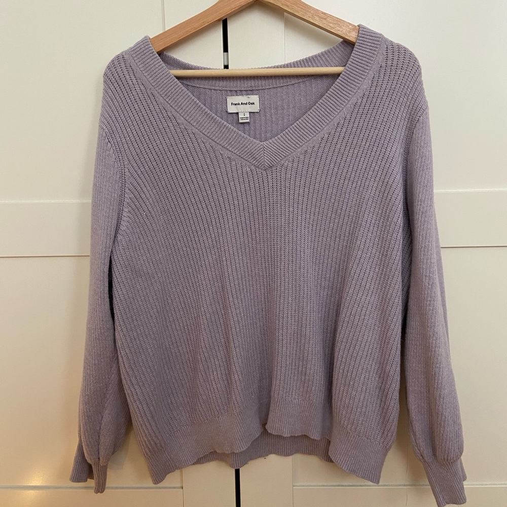 Frank & Oak Lilac Sweater